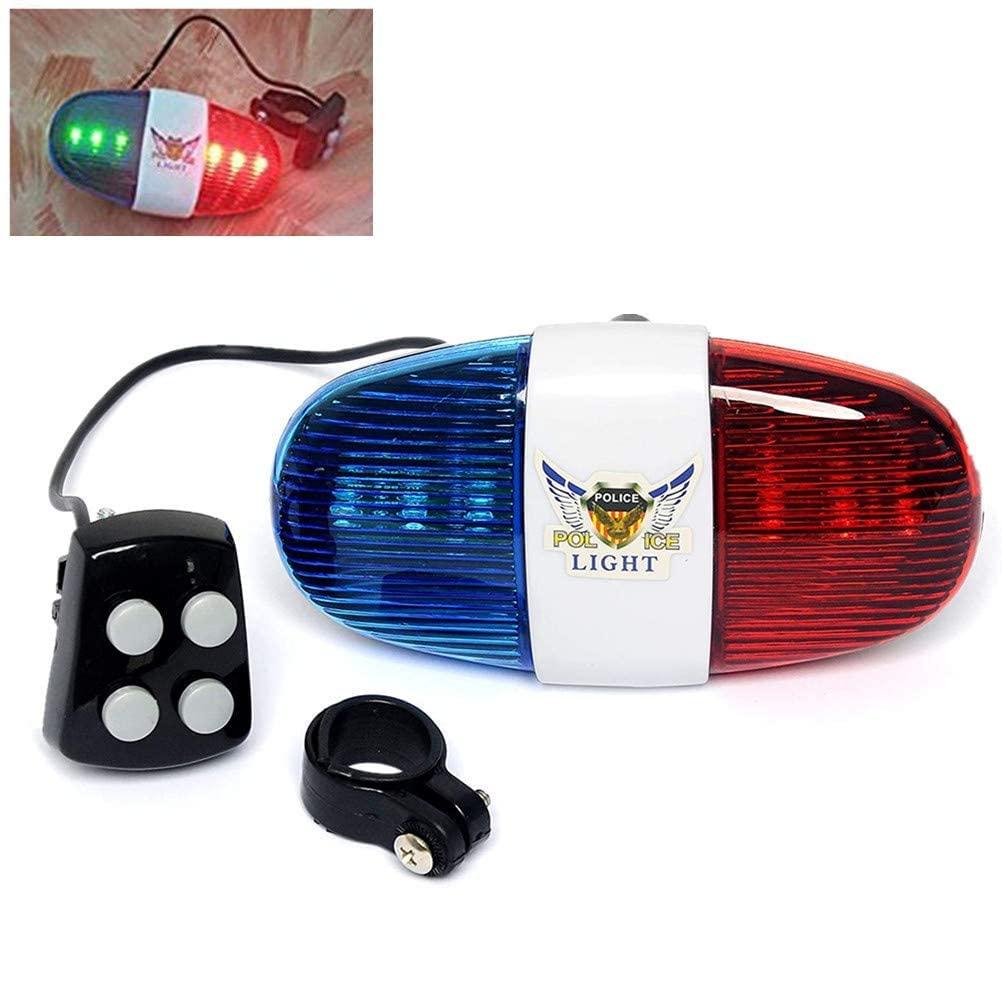 Police Sound Bike LED Light Kids Electronic Horn Siren