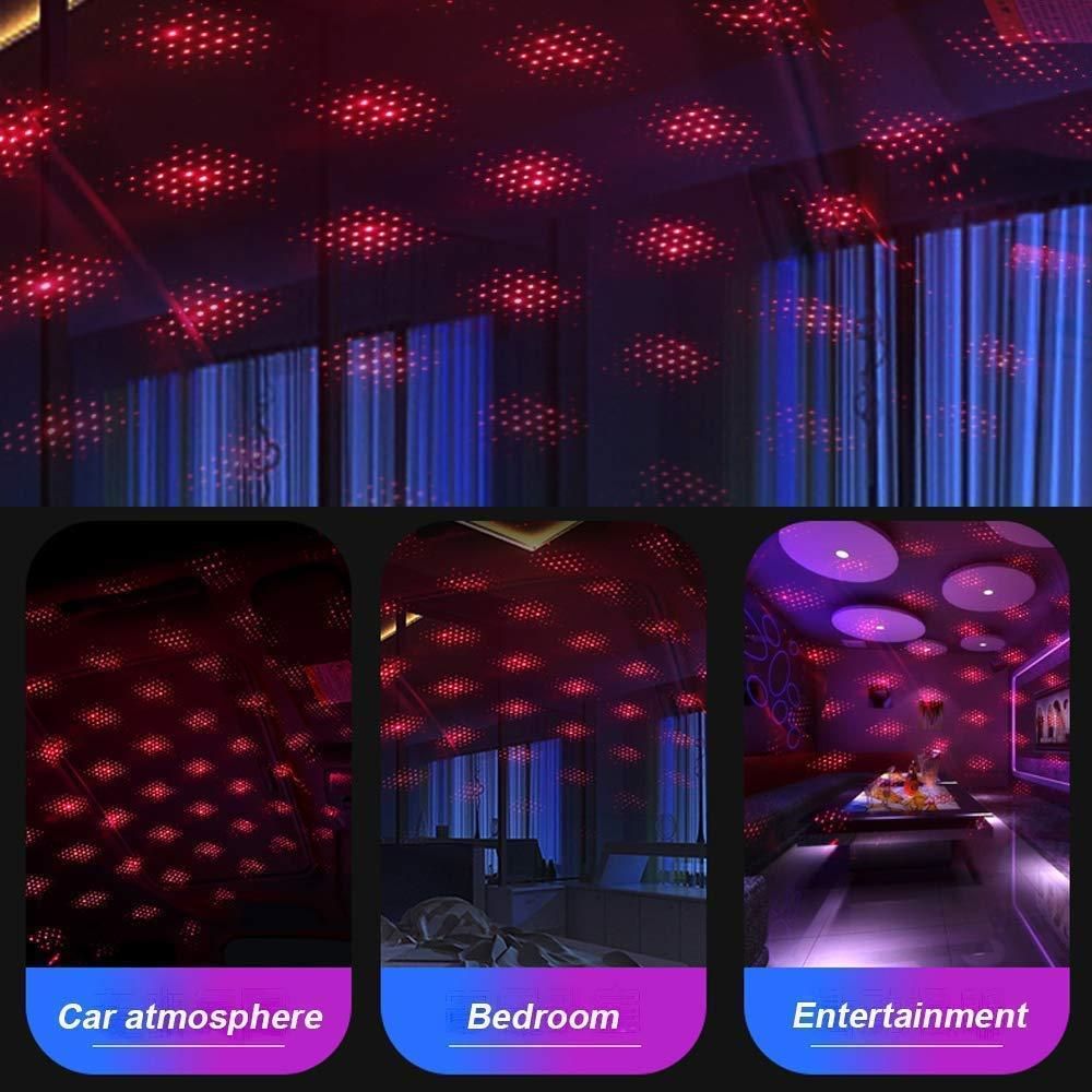 Ambient Star Light, 12V 360 Degree Rotation Use For Decoration Disco Laser Light Car