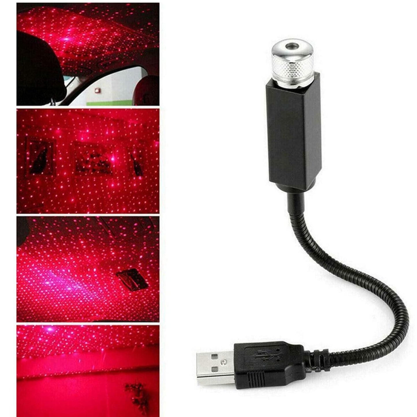 Ambient Star Light, 12V 360 Degree Rotation Use For Decoration Disco Laser Light Car